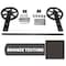 Ekena Millwork Exterior Dummy Roller Series Single-Panel Hardware Set w/ 2 Fixed Wagon Wheel Hangers and 4' Track GB6004ESW4BZ - alternate 1